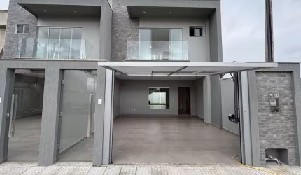 Casa duplex de alto padrão com 3 quartos, 173m² e área gourmet no Bougainville – Volta Redonda/RJ