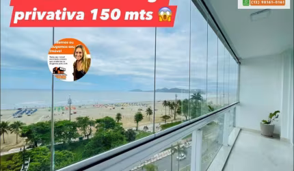 Lindo 3 dormitórios 150 mts. !!! Frente mar