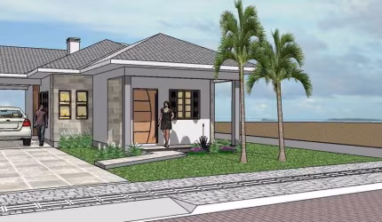 Casa nova no bairro Camboim