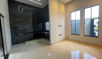 Casa à venda em Rio Verde - GO com espaço aconchegante, acabamento moderno e 3 quartos