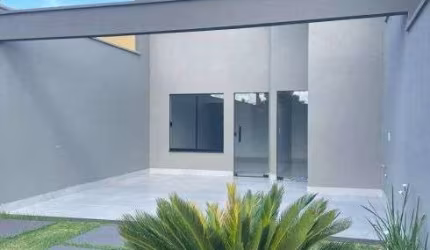 Casa à venda com acabamento moderno, armários embutidos e 3 quartos em Rio Verde - GO
