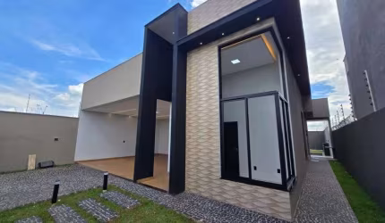 Casa à venda em Rio Verde - GO com churrasqueira, espaço amplo, piscina, estética moderna e 3 suítes