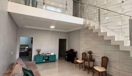 Sobrado à venda com churrasqueira, 5 quartos, armários e espaço amplo em Rio Verde - GO