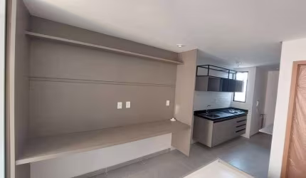 FLAT NOVO COM VARANDA FRENTE RUA MOVEIS PROJETADOS 29m² BAIRRO INTERMARES