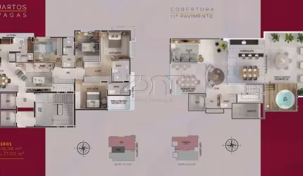 Lançamento | Cobertura duplex | 4 quartos | Venda | Santo Antônio