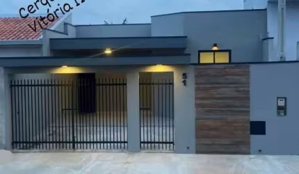 Casa com 3 quartos à venda na Rua José Salérno, 51, Residencial Vitória II, Cerquilho, 85 m2 por R$ 395.000