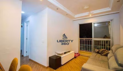 Apartamento com 3 dormitórios à venda, 58 m² por R$ 372.000 - Vila Homero Thon - Santo André/SP