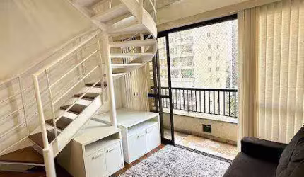 Apartamento Duplex com 1 dormitório para alugar, 45 m² por R$ 5.417,00/mês - Jardins - São Paulo/SP