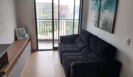 Apartamento com 1 dormitório para alugar, 33 m² por R$ 3.672,00/mês - Santo Amaro - São Paulo/SP