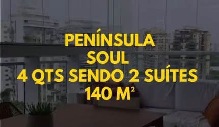 Apartamento para venda tem 140 metros quadrados com 4 quartos sendo 2 suítes