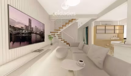 Apartamento à venda novo, duplex 4 quartos (2 suítes) com garagem no Balneário Estreito, Florianópolis