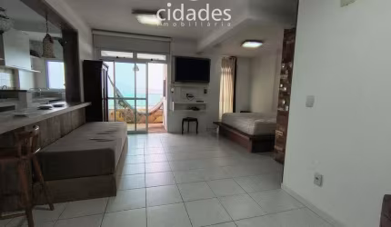 Apartamento mobiliado para aluguel de 1 dormitório com garagem no bairro Itacorubi, Florianópolis