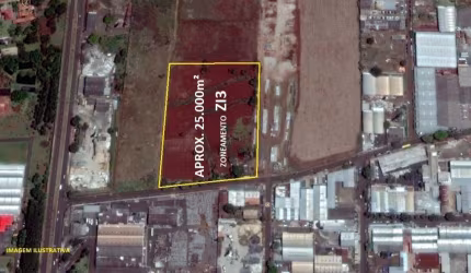 Terreno à venda em Londrina, Indústrias Leves, com 14000 m²