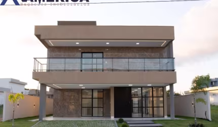 Casa de Luxo em Condomínio à Venda em Bayeux-PB - 5 Quartos, 5 Suítes, 1 Sala e 4 Vagas de Garagem