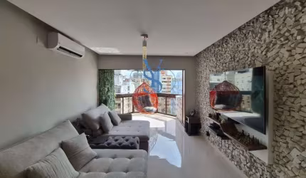 Cobertura de alto padrão com 3 suítes e 2 vagas na Aparecida, Santos-SP: 197,25m² de pura elegância!