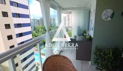 Alphaville Salvador 1 - 2/4 sendo uma suíte - 79 m² - Andar alto - Varanda - Home Office - 1 vaga