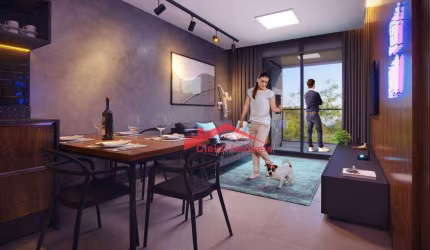 Apartamento com 3 dormitórios à venda, 76 m² por R$ 616.402,75 - Anita Garibaldi - Joinville/SC