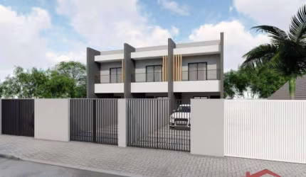 Sobrado com 3 dormitórios à venda, 94 m² por R$ 420.000,00 - Nova Brasília - Joinville/SC