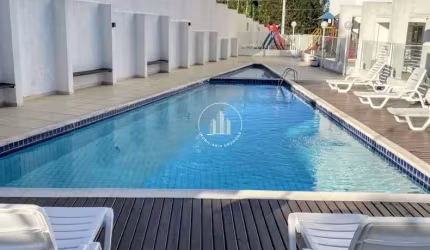 Apartamento com piscina e 2 quartos, sendo 1 suíte no Pagani
