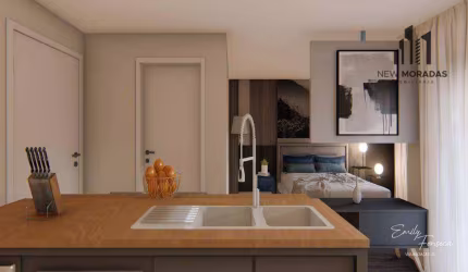 Dom Gabardo, Studio 1 dormitório à venda, 30 m²- Capão Raso.