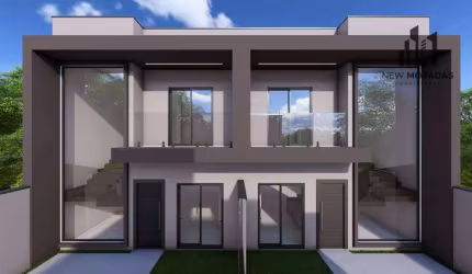 Sobrados em condominio, 3 dormitórios à venda, 110 m² - Xaxim.