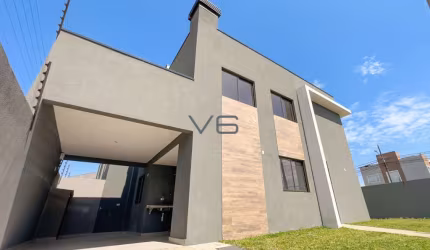 Casa de 3 quartos com suíte de alto padrão com 139 m² privativos, 2 vagas de garagem, em Pinhais