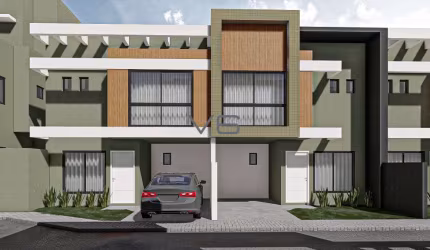 Casa Alto Padrão com 3 quartos, 130m² privativos, 2 vagas de garagem, no Portão, Curitiba - PR.
