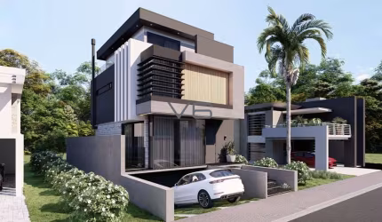 Casa alto padrão com 224m² privativos, 3 quartos com Suíte