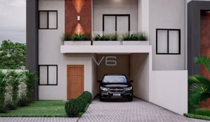 Casa padrão com 3 quartos, 170m² privativos, 2 vagas de garagem, no Abranches, Curitiba - PR.