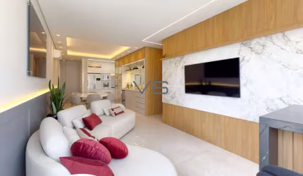 Apartamento mobiliado com 3 quartos, 90 m² privativos, 2 vagas de garagem, no Vila Izabel, Curitiba - PR.