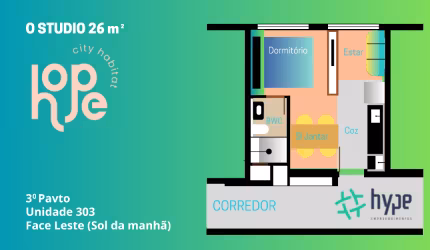 Apartamento NOVO - Particular - Edifício Hope City Habitat  - Obra da Construtora Hype -  Curitiba - Tingui