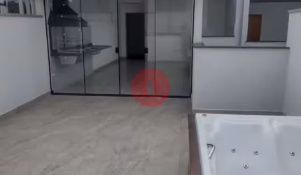 Cobertura duplex nova com elevador e pronto para morar! Bairro Paraíso em Santo André/SP, com 131m2, 3 quartos, 3 wc e 2 vagas de garagem!