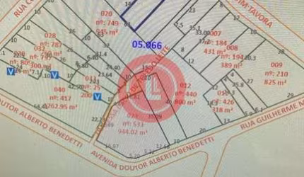 Terreno Comercial à Venda em Santo André-SP, na Vila Assunção, com 400m² de Área
