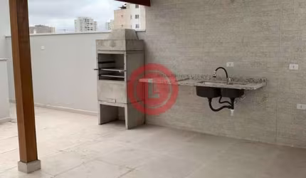 Cobertura duplex nova com churrasqueira e elevador, para venda no Bairro Santa Maria em Santo André-SP.