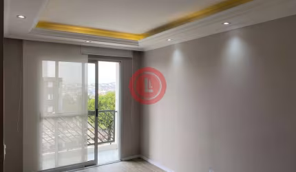 Apartamento à venda em Santo André-SP, Vila Bela Vista: 03 quartos, 2 salas, banheiro, 1 vaga, 71m². Imperdível oportunidade!