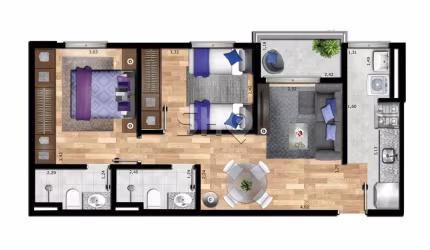 Apartamento com 2 quartos à venda na Rua Padre Agostinho de Matos, 28, Parada Inglesa, São Paulo por R$ 530.000