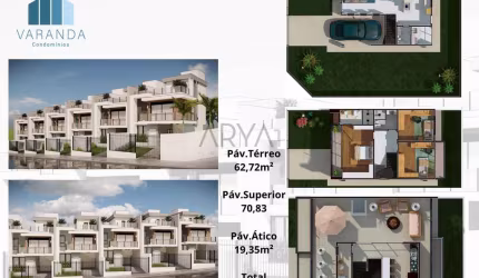 Casa em condomínio fechado com 3 quartos à venda na Rua Leão Sallum, 732, Boa Vista, Curitiba, 152 m2 por R$ 1.100.000