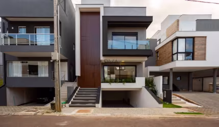 Casa em condomínio fechado com 3 quartos à venda na Rua Dilair Silvério, 260, Santa Cândida, Curitiba, 213 m2 por R$ 1.550.000