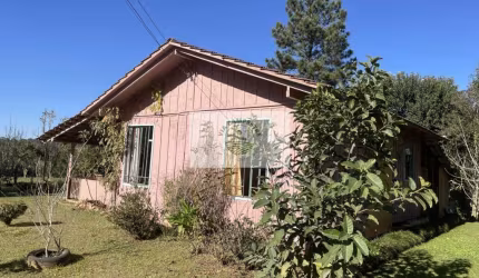 Sítio em Campo Alegre com 12.100 m², com duas casas de madeira, todo cercado, com riacho nos fundos