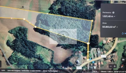 Sítio com 47.022 m², escriturado, fica apenas 120 metros da SC-110, Bateias de Baixo