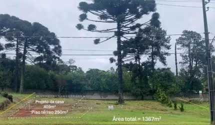Terreno à venda,1367.00 m , vila fuck, PIRAQUARA - PR