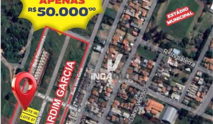 TERRENO C/ 184m² APENAS R$50.000,00