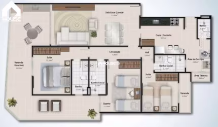 Apartamento com 3 quartos à venda na Rua Zuleima Fortes Farias, 61, São Judas Tadeu, Guarapari por R$ 950.000