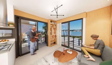 Apartamento com 1 quarto à venda na Avenida Engenheiro Max de Souza, 926, Coqueiros, Florianópolis por R$ 606.500