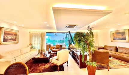 Cond. Sainth Barth na Península 298 m2 - mobilIado e decorado 4 quartos e suites.