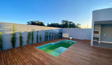 Casa nova com 3 quartos e piscina à venda no bairro Jardim Europa, Chapecó