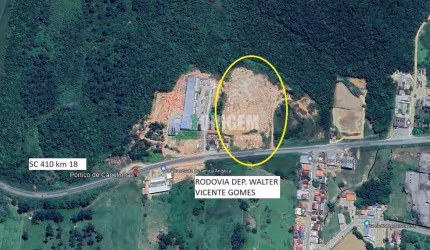 Terreno com 28.897,66m2 em Canelinha-SC.