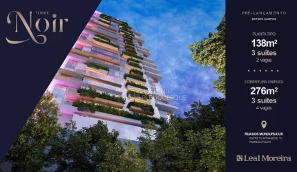Torre Noir - Batista Campos - Venda - Apartamento com 3 suítes, 138 m² por R$ 1.656.000 - Batista Campos - Belém/PA