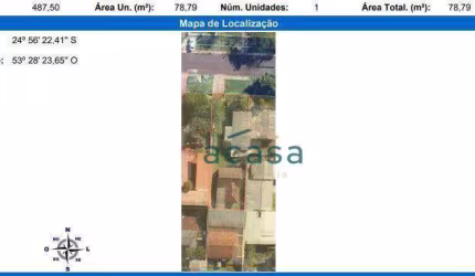 Terreno à venda, 489 m² por R$ 480.000,00 - Claudete - Cascavel/PR