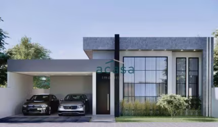Casa com 3 Suítes duas sendo máster com closet à venda, 183 m² Paraiso Tropical - Cascavel/PR